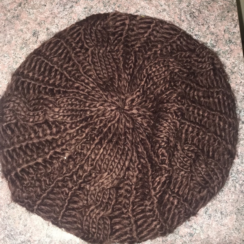 Brown knitted Beanie